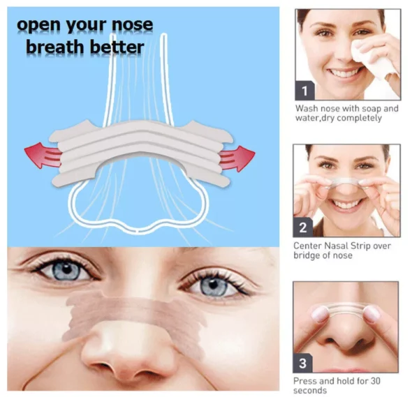 Nasal Strips for Enhanced Breathing and Snoring Relief - 50 Pieces - Image 5
